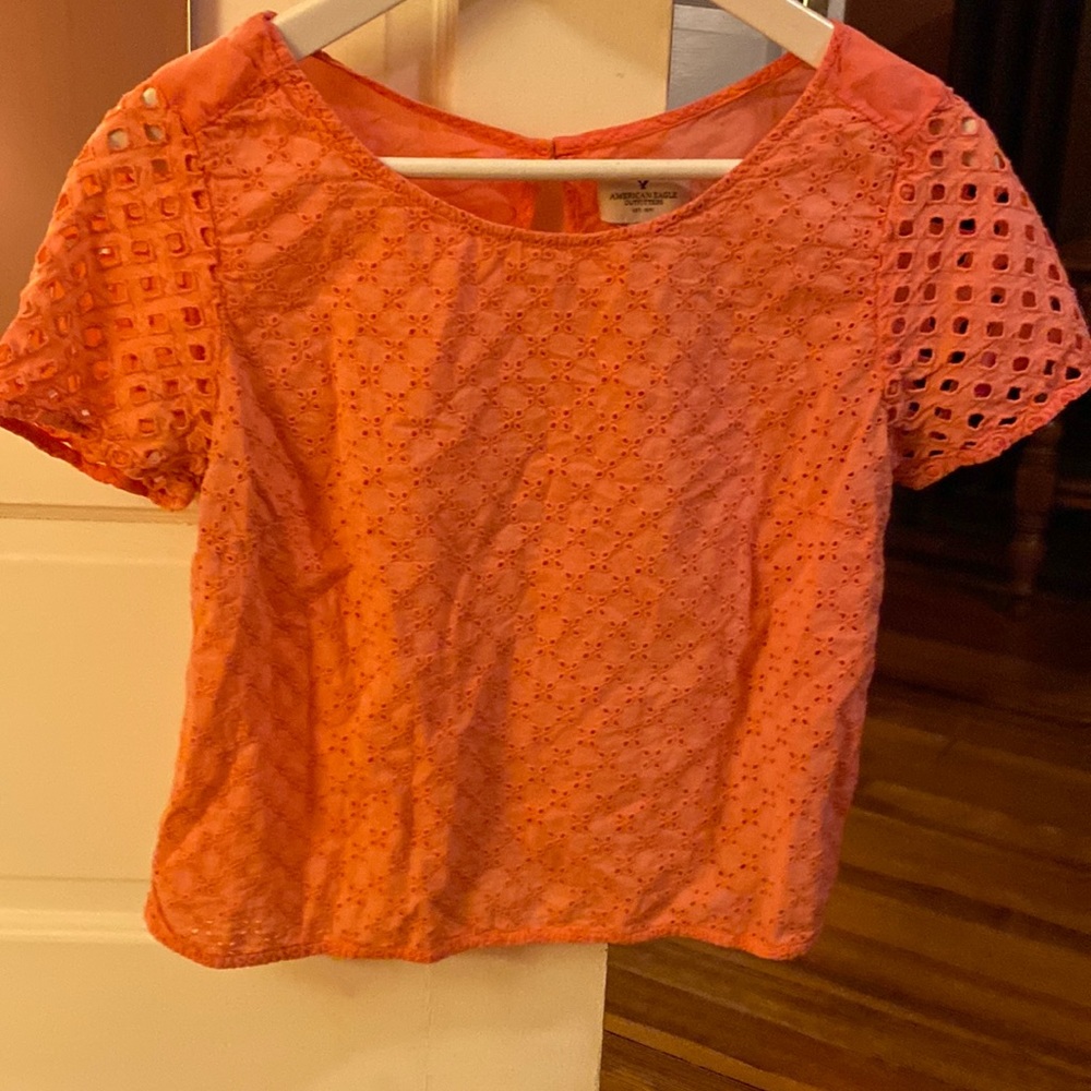 Pink American Eagle top